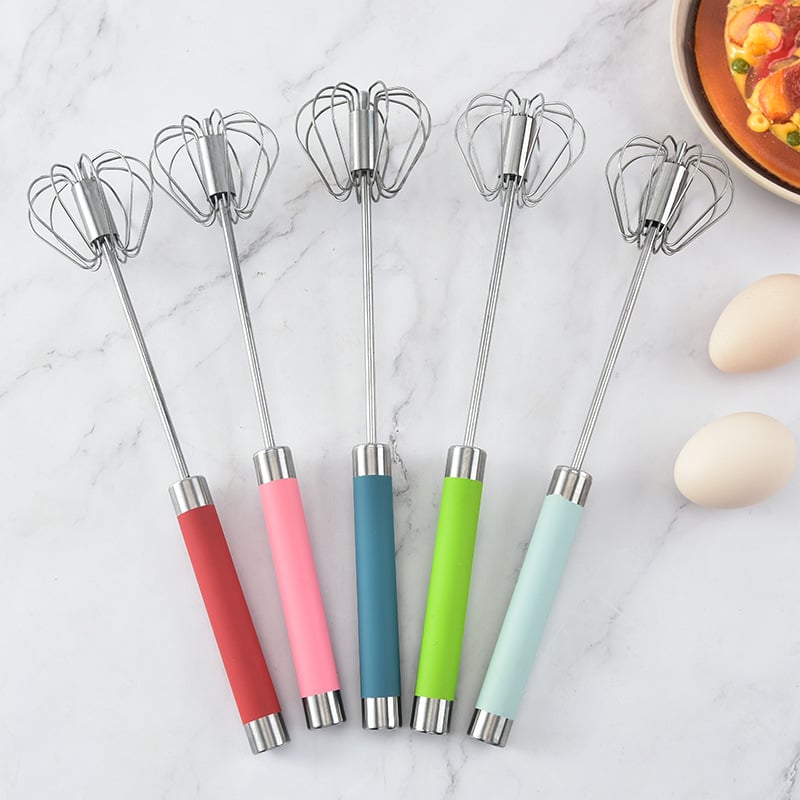 12-Inch Stainless Steel Semi-Automatic Whisk Tool