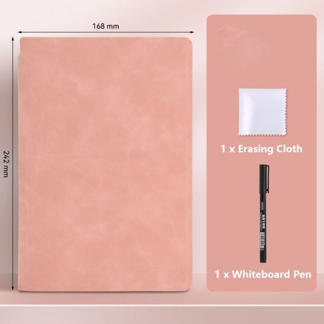 A5 Reusable Whiteboard Notebook with Erasing Cloth