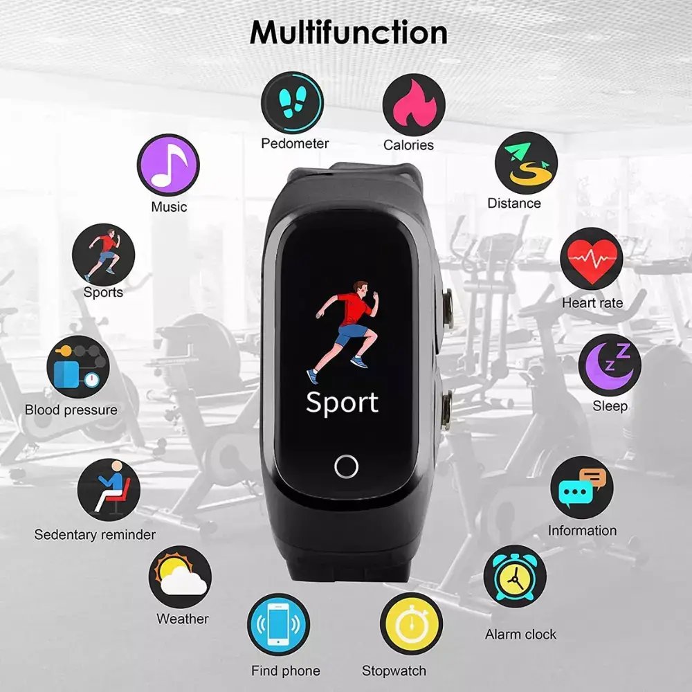 2-In-1 Smart Watch & Earbuds Fitness True Wireless Combo