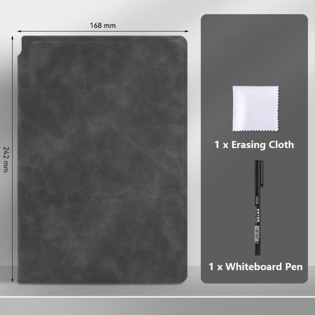 A5 Reusable Whiteboard Notebook with Erasing Cloth